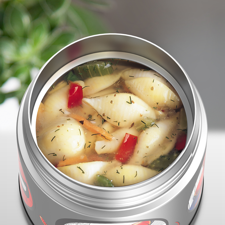 Contenant alimentaire Funtainer en acier inoxydable avec cuillère 10oz - Spider-man - Thermos - Contenant pour aliment - - La Guilde Culinaire