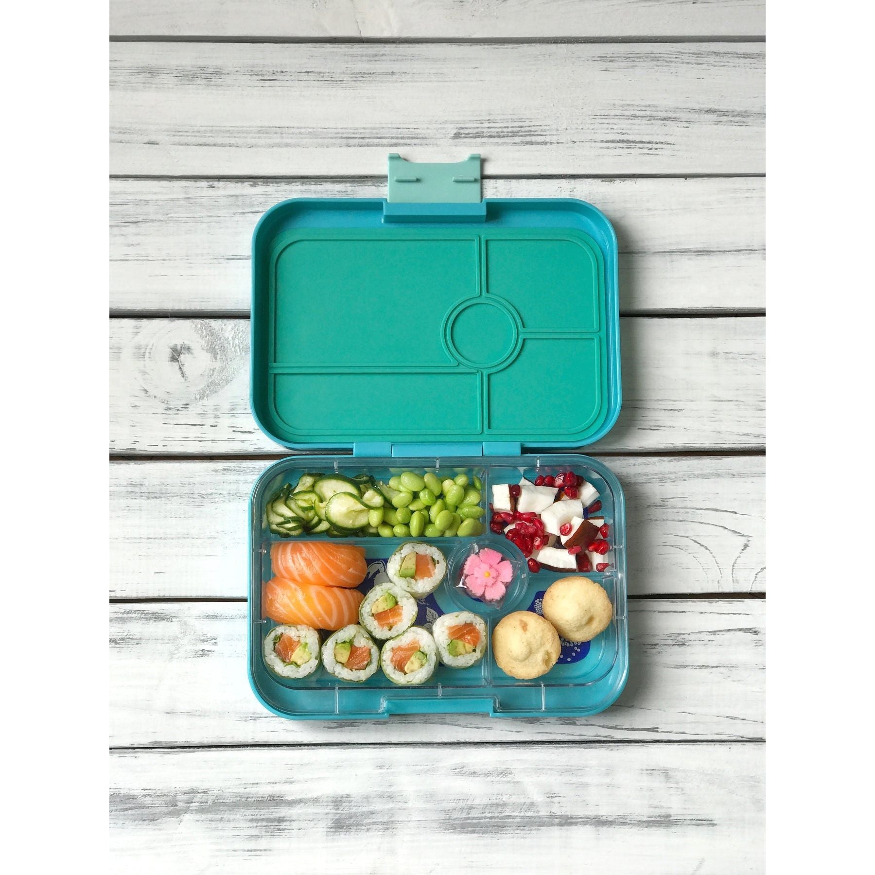 Yumbox Bento – Tapas – Antibes Blue avec plateau Bon Appetit (5 compartiments) - Yumbox - Boîte à repas - - La Guilde Culinaire