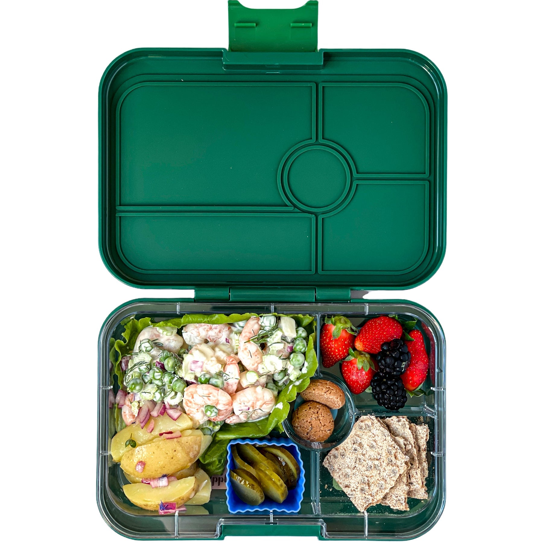 Yumbox Bento – Tapas – Greenwich Green avec plateau NYC (4 compartiments) - Yumbox - Boîte à repas - - La Guilde Culinaire