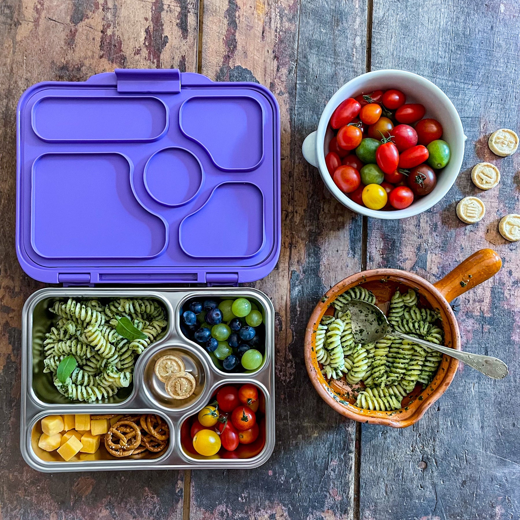 Yumbox Bento – Presto – Acier Inoxydable - Remy Lavender - Yumbox - Boîte à repas - - La Guilde Culinaire