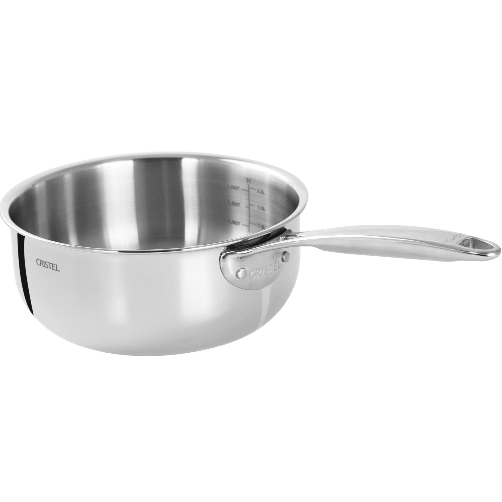 Casserole saucier - CASTEL'PRO 14 cm - Cristel - Casserole - C14CPF - La Guilde Culinaire