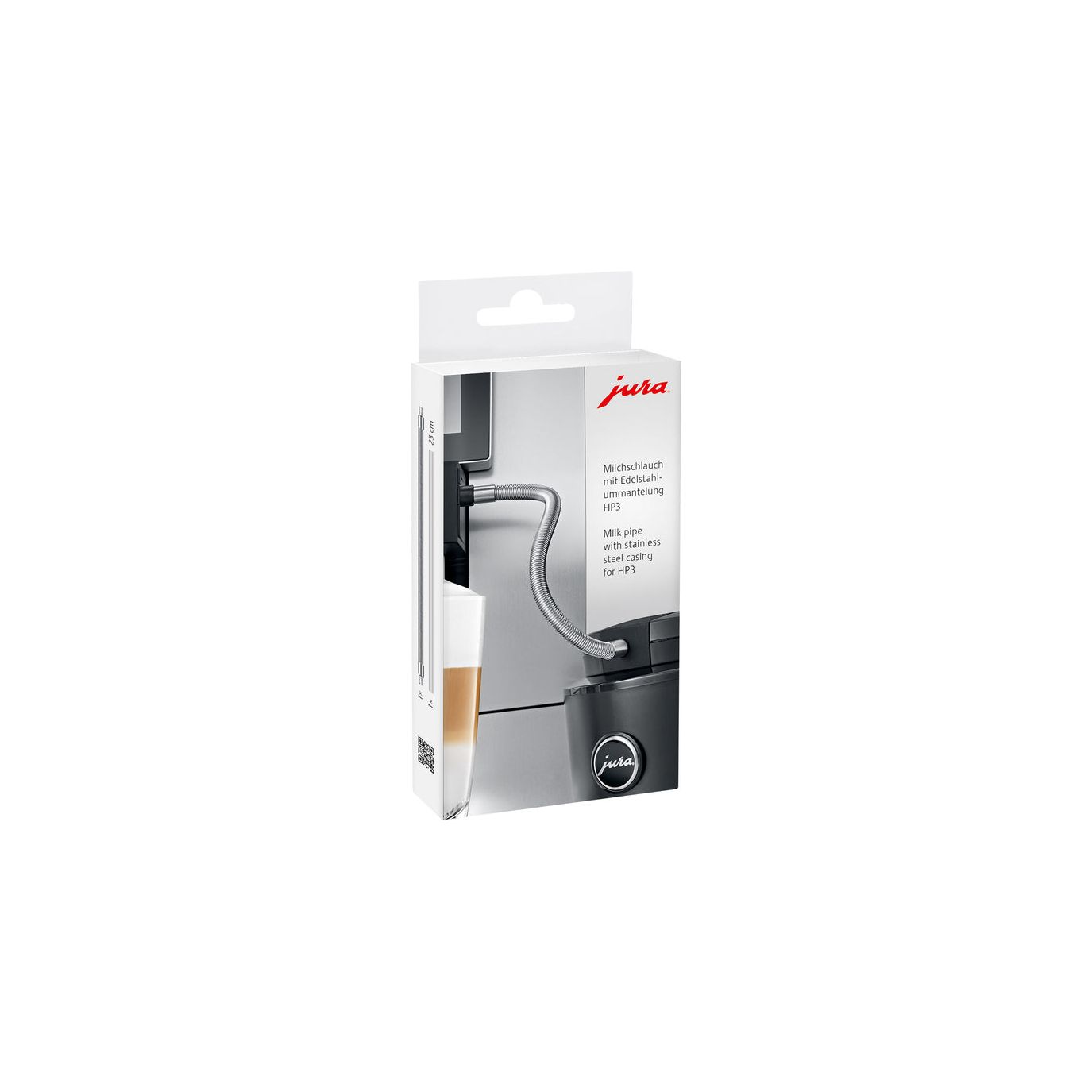 Tuyau de lait à gaine inox JURA HP3 - JURA - Accessoire pour machine à espresso - JU24114 - La Guilde Culinaire