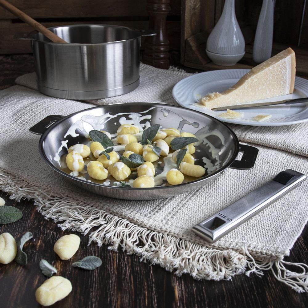 Poêle Inox - STRATE - Cristel - Poêle - - La Guilde Culinaire