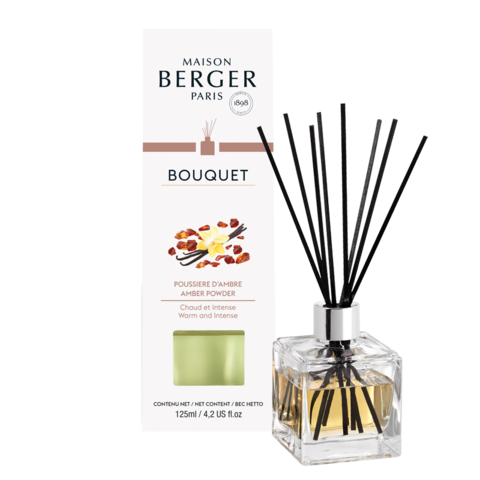 Bouquet parfumé Cube - Poussière d’ambre - Maison Berger Paris - Bouquet parfumé - - La Guilde Culinaire