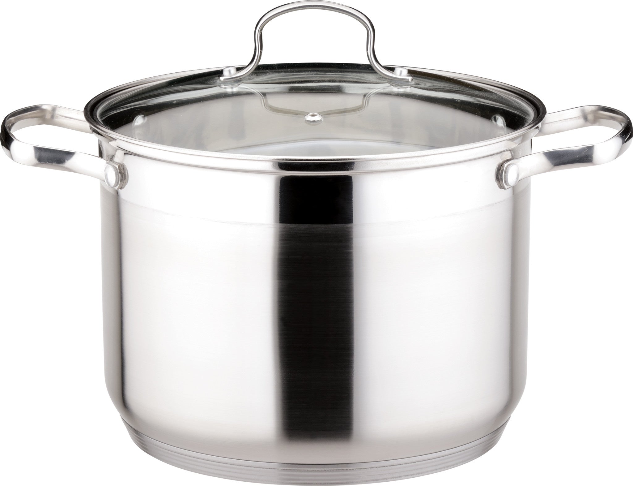 Le Stock Pot Marmite en Inox avec couvercle en verre de 28 cm D- 13L    - Josef Strauss - Marmite - 