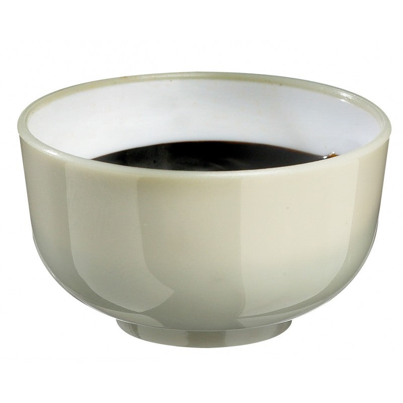 Mini bol Thaï Beige et blanc 30ml - paquet 10 - Solia - Service de table jetable - - La Guilde Culinaire