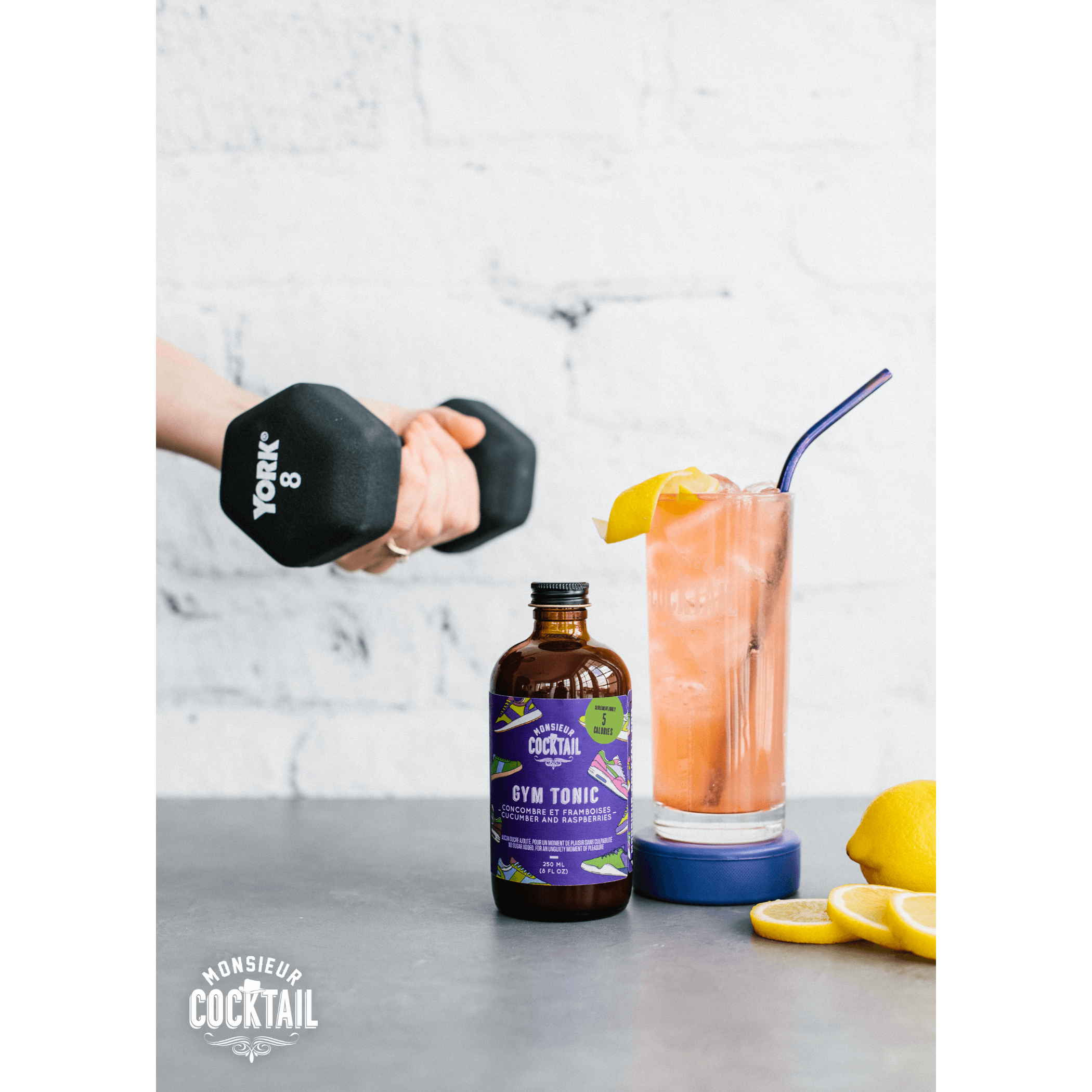 BB - Gym Tonic 250ml * - Monsieur Cocktail - Cocktail sans alcool - - La Guilde Culinaire