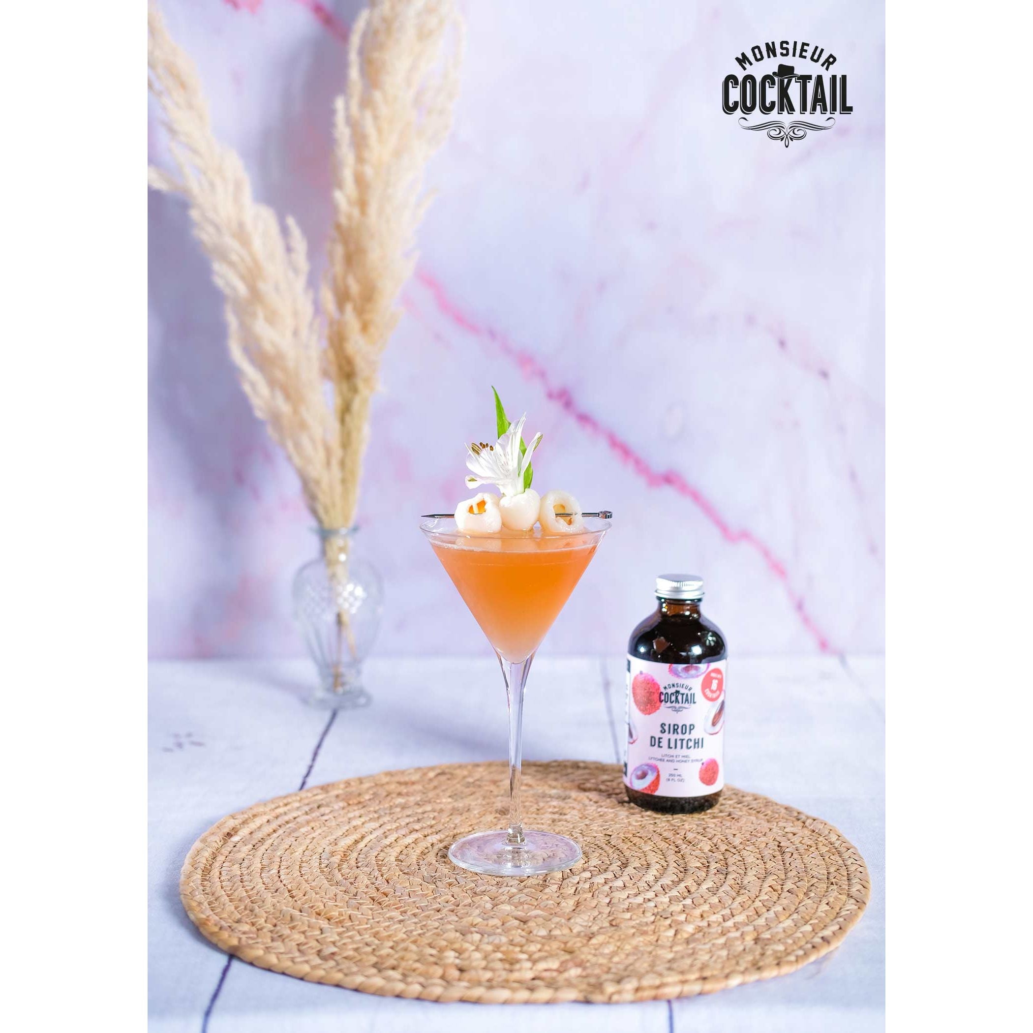 Sirop de Litchi 250ml - ÉDITION LIMITÉE - Monsieur Cocktail - Sirop - - La Guilde Culinaire