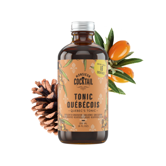 Tonic Québécois 250ml - Monsieur Cocktail - Cocktail sans alcool - - La Guilde Culinaire