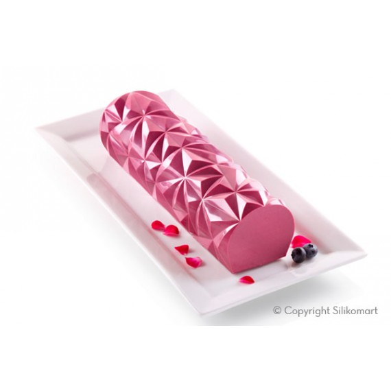 Moule Bûche 3D Diamond - SilikoMart - Moule à bûche - - La Guilde Culinaire