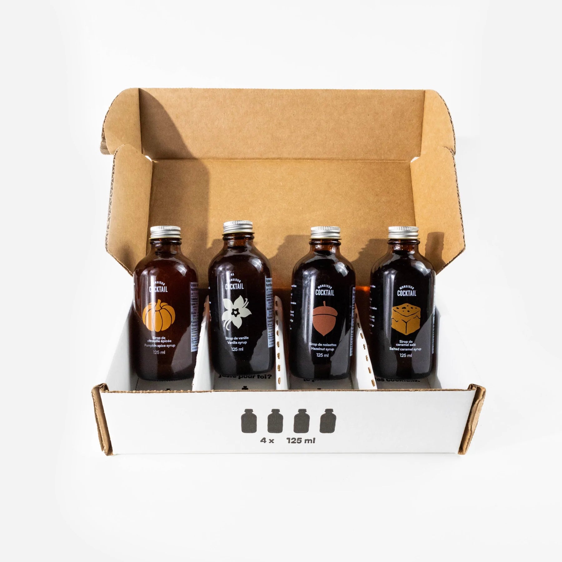 Ensemble de sirops à café - Monsieur Cocktail - Sirop - - La Guilde Culinaire