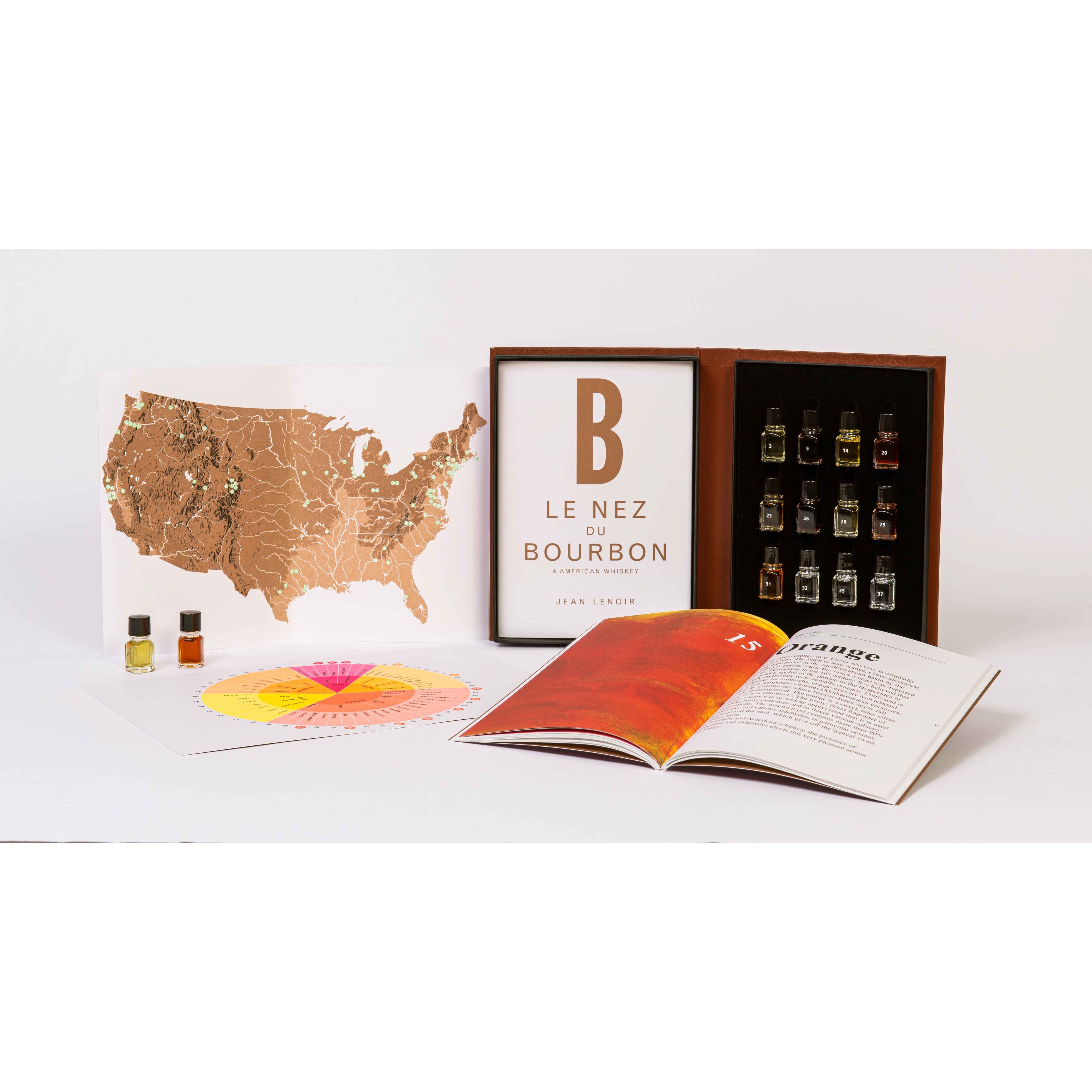 Le Nez du Bourbon & American Whiskey 12 arômes ! Français - Le Nez du Vin - Livre d'alcool et boisson - BRB12FR - La Guilde Culinaire
