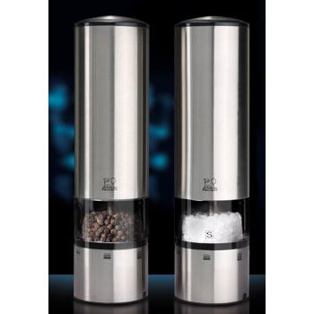 Duo de moulins à poivre et à sel électriques en inox u'Select - Elis Sense - 20 cm - Peugeot - Peugeot - Moulin à poivre, sel, et épices - - La Guilde Culinaire