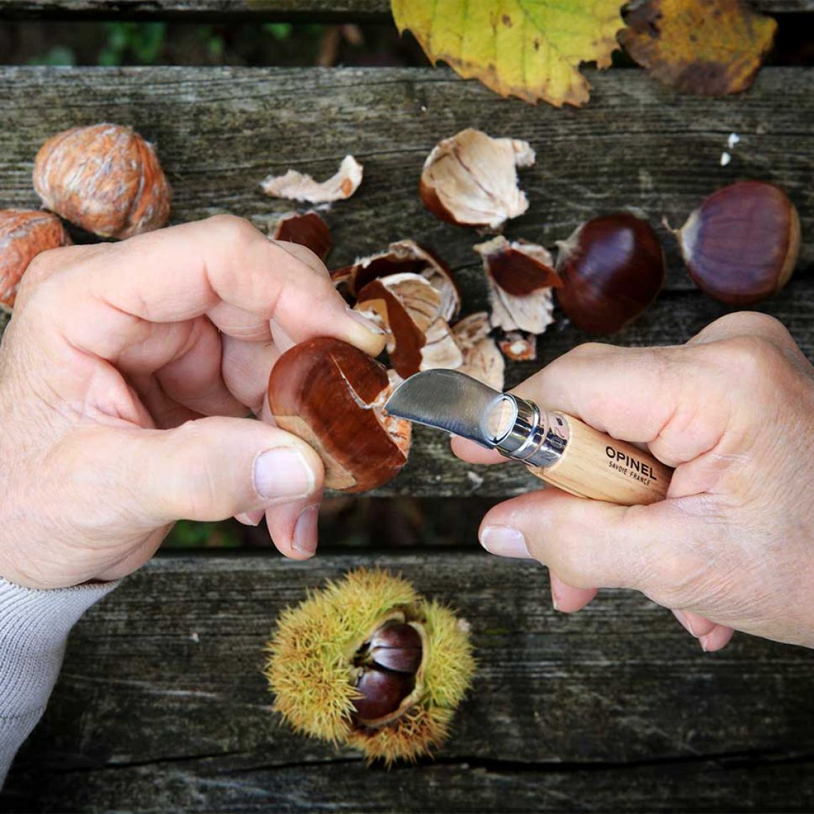 Opinel - N°07 Châtaignes Ail et Dénoyautage - Opinel - Couteau de poche - - La Guilde Culinaire