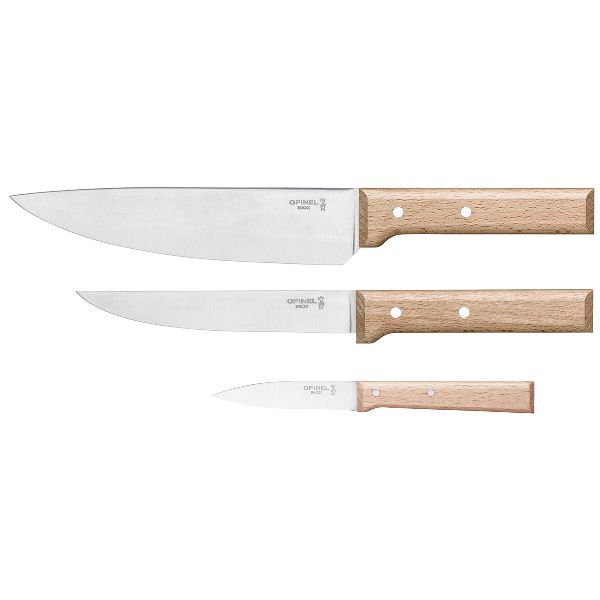 OPINEL - Coffret de 3 couteaux essentiels - Opinel - Ensemble de couteaux - - La Guilde Culinaire