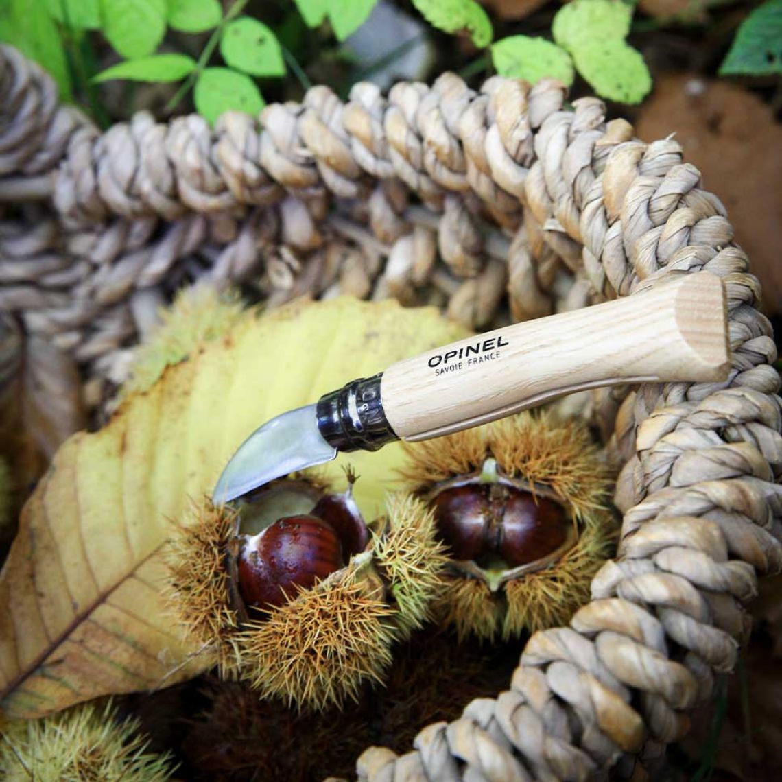 Opinel - N°07 Châtaignes Ail et Dénoyautage - Opinel - Couteau de poche - - La Guilde Culinaire