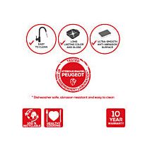 APPOLIA - Plat four en céramique rond écru 34cm-13,4" ! - Peugeot - Plat pour four - - La Guilde Culinaire