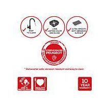 APPOLIA - Plaque apéritifs et mignardises en céramique Rouge 40x16cm-15 3/4x6 1/4'' - Peugeot - Plateau de service - - La Guilde Culinaire