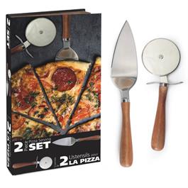 Ensemble d'ustensiles pour la pizza - Natural Living - Accessoire de découpe de pizza - - La Guilde Culinaire