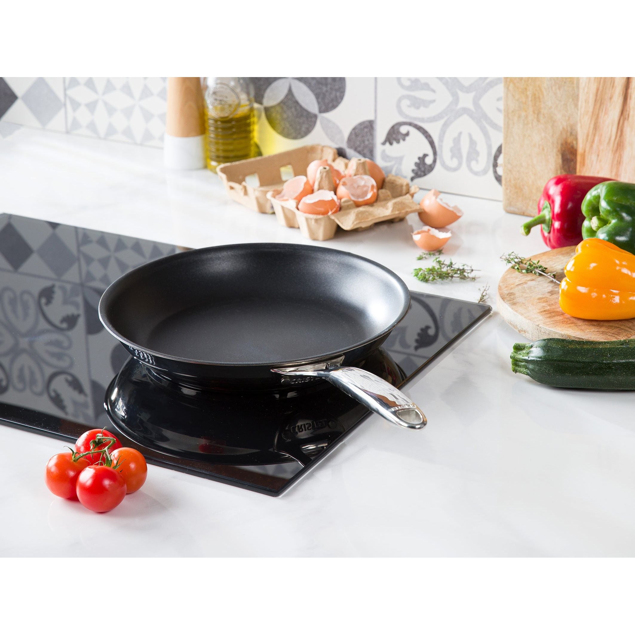Poêle Inox antiadhésive - CASTEL'PRO - Cristel - Poêle - - La Guilde Culinaire