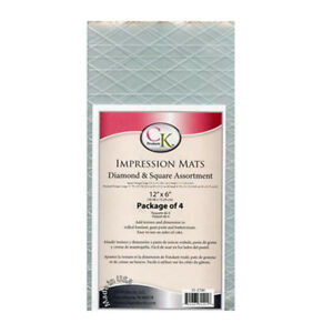 Tapis texturé - 6" X 12" - Matelasseé - Carré & losange ! - La Guilde Culinaire - Accessoire - - La Guilde Culinaire