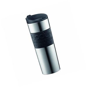 Travel Mug large inox et silicone noir 450ml - Bodum - Tasse à café et à thé - - La Guilde Culinaire