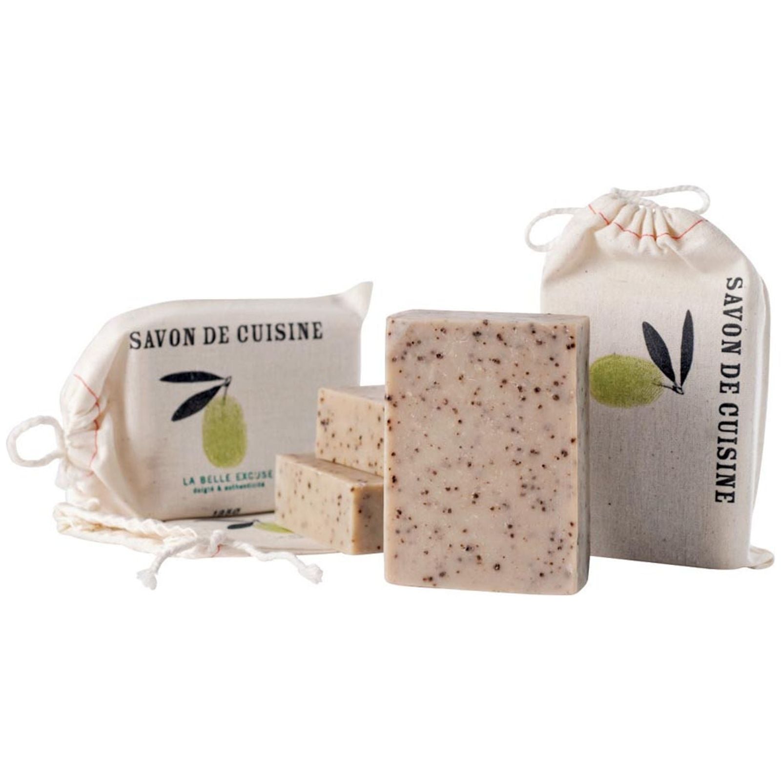 Savon de cuisine (romarin-citron-café) 135g - La Belle Excuse - Savon - - La Guilde Culinaire