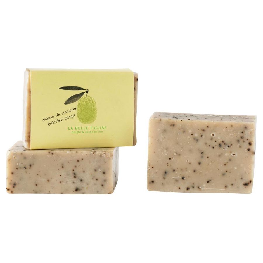 Savon de cuisine (romarin-citron-café) 65g - La Belle Excuse - Savon - - La Guilde Culinaire