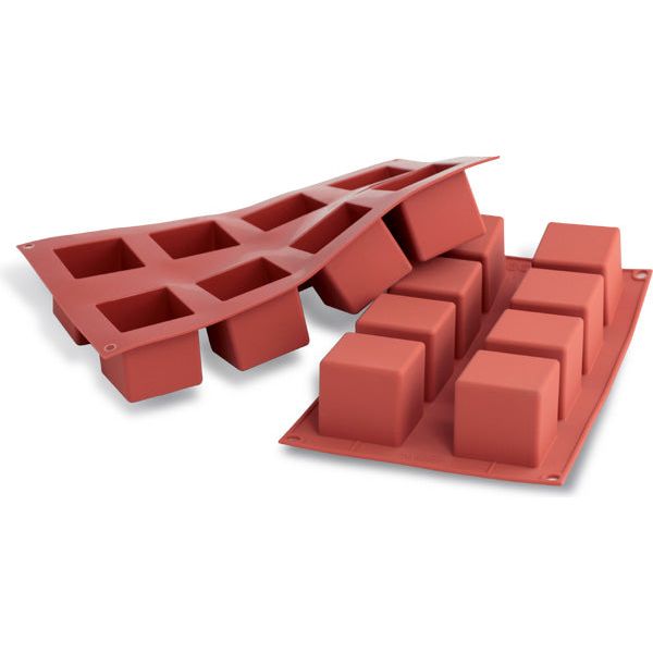 Moule Cube en silicone flexible SILICONFLEX - SilikoMart - Moule à gâteaux - - La Guilde Culinaire
