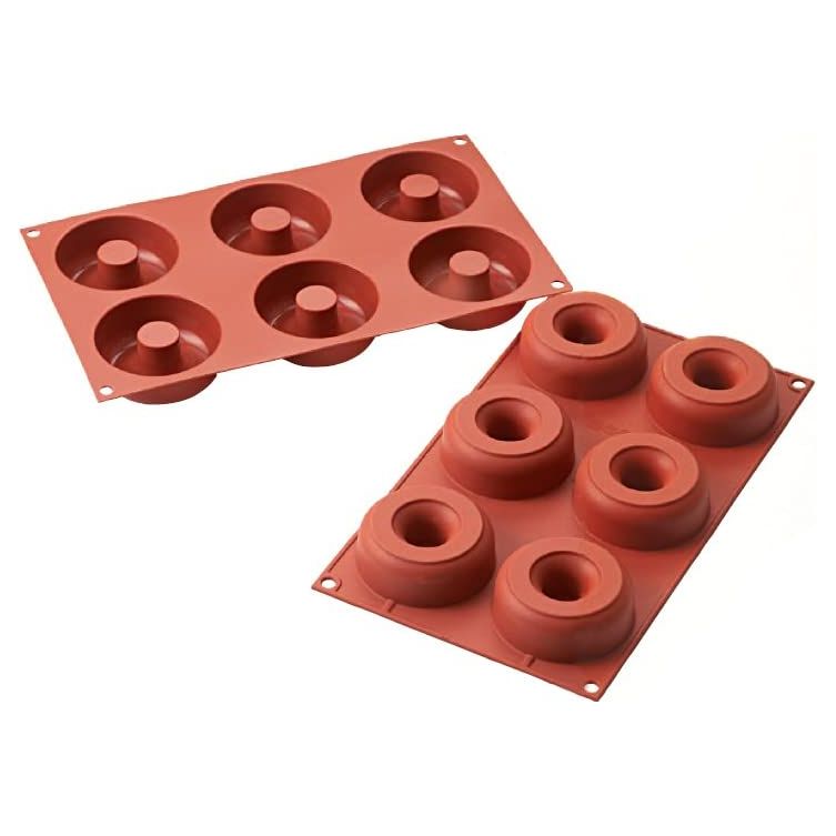 Moule en silicone 6 Donuts - SilikoMart - Moule à gâteaux - - La Guilde Culinaire