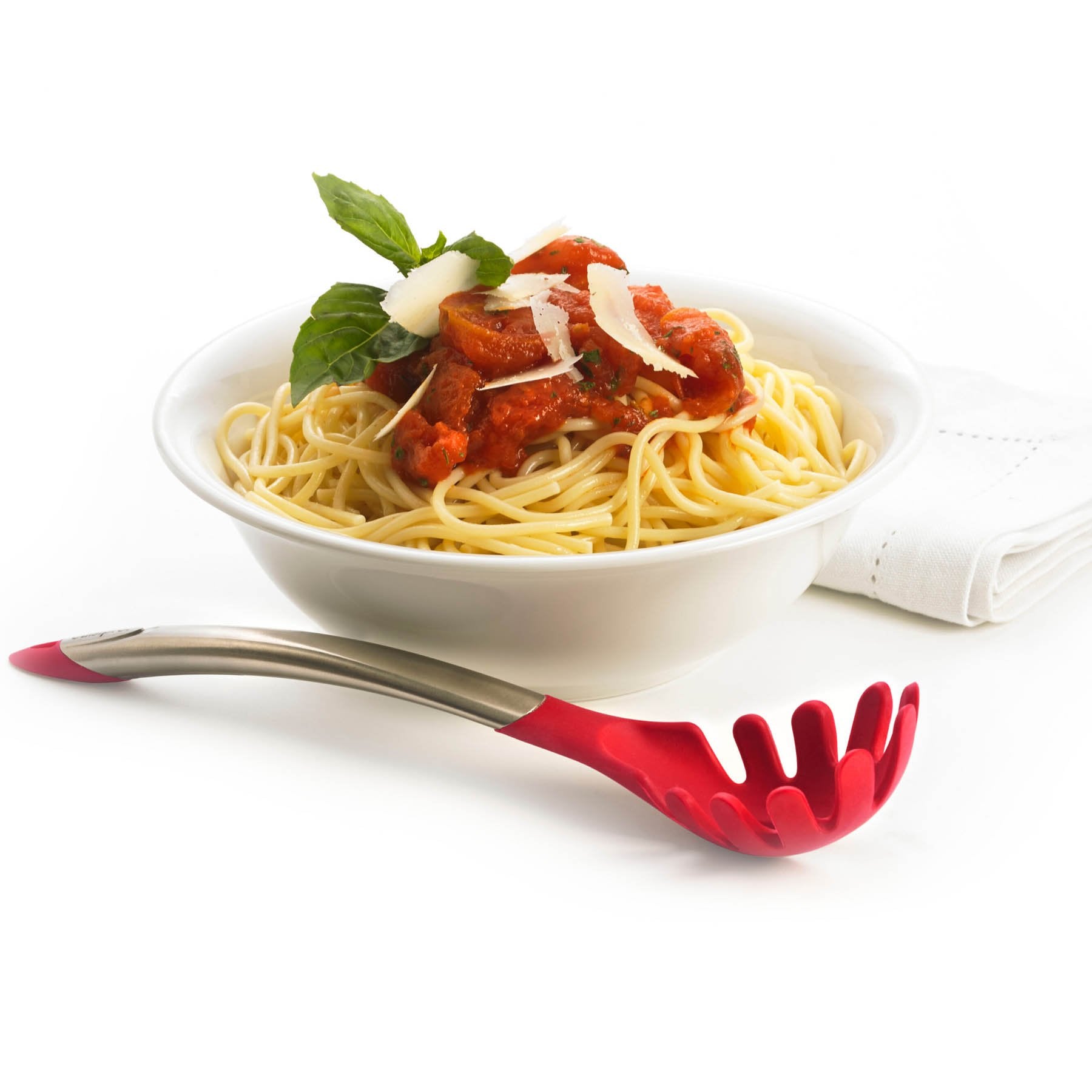 Cuillère à Spaghetti en silicone 31cm    - Cuisipro - Cuillère de service - 