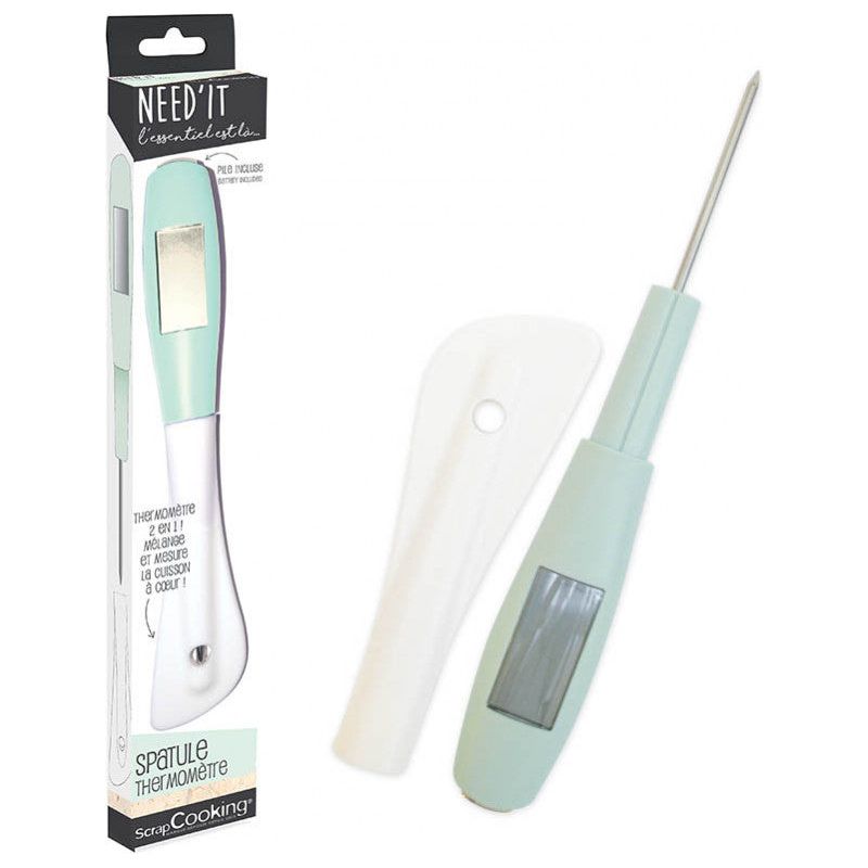 Spatule thermomètre Need'it - Scrapcooking - Thermomètre de cuisine - - La Guilde Culinaire