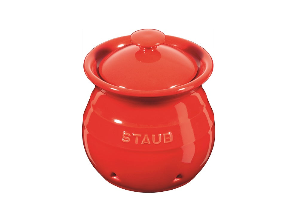 Pot à Ail en céramique Rouge par Staub    - Staub - Pot à Ail - 