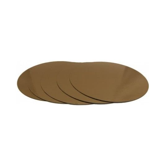 Support à gâteau rond doré - 25 cm / 10 po - 5 unit - La Guilde Culinaire - Accessoire - - La Guilde Culinaire
