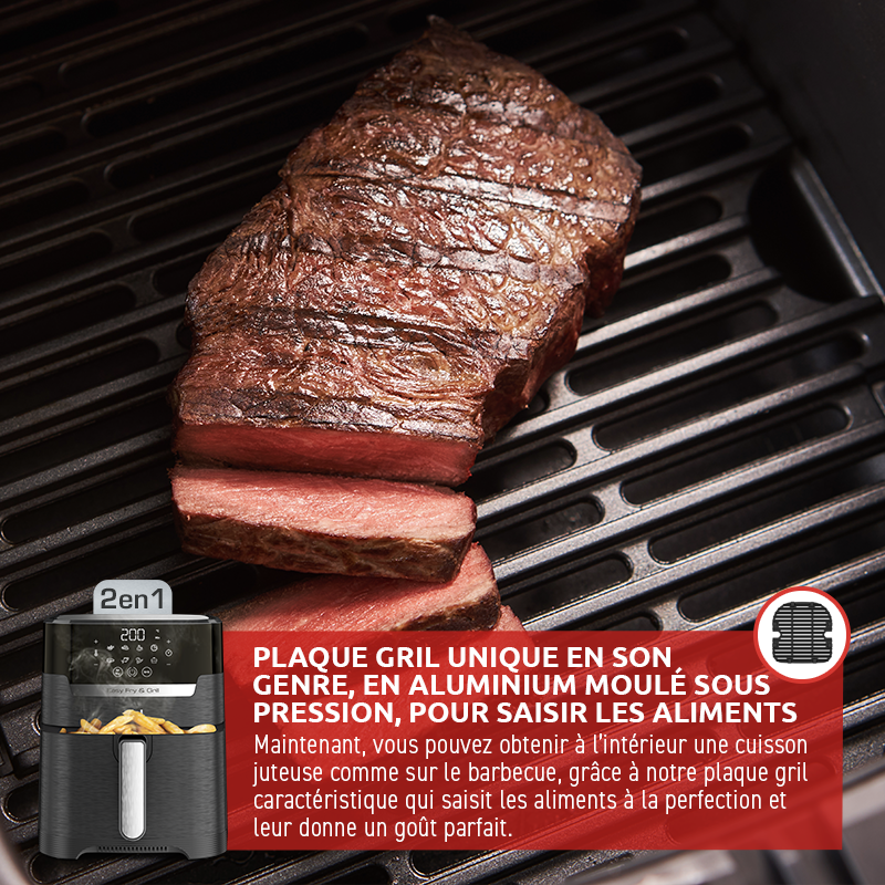 Friteuse à Air Easy Fry & Gril Precision 2-en-1 avec Technologie Extra Crispy (4.2L) - T-fal - Air fryer - - La Guilde Culinaire