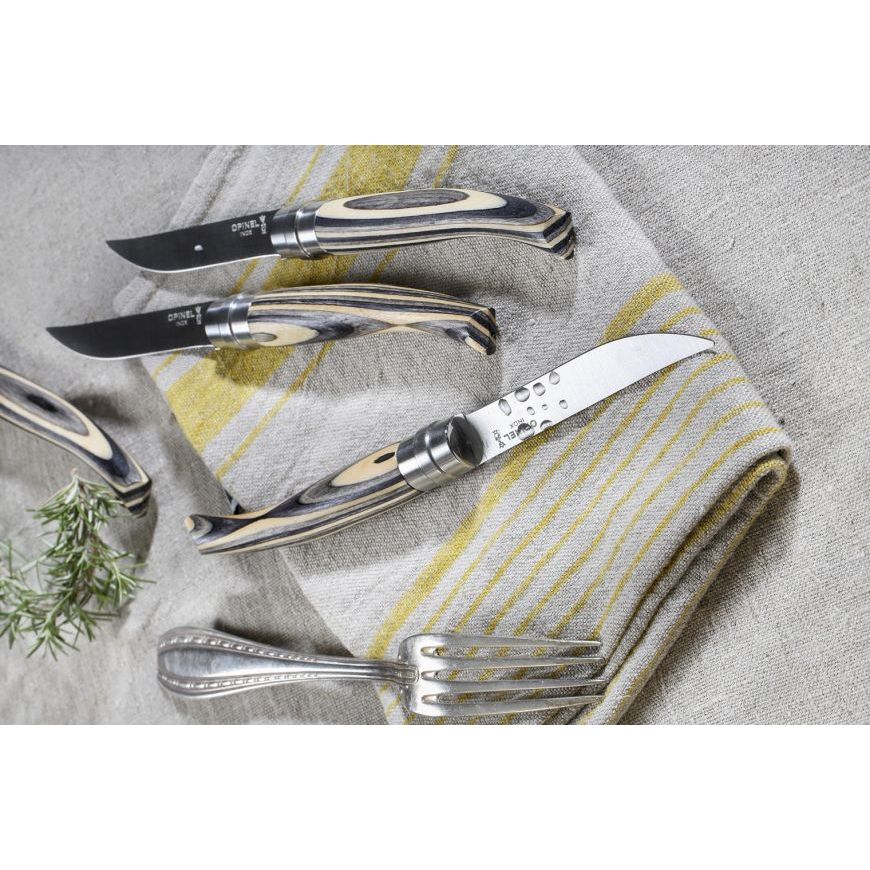 Opinel - Coffret de 4 couteaux Table Chic Bouleau Lamellé - Opinel - Couteau de table - - La Guilde Culinaire