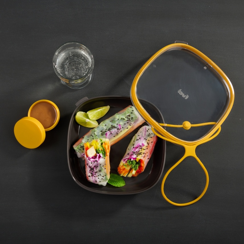 Assiette repas 830ml - FUEL Dinnerware - Lien en silicone brisé - Trudeau - Boîte à repas - - La Guilde Culinaire