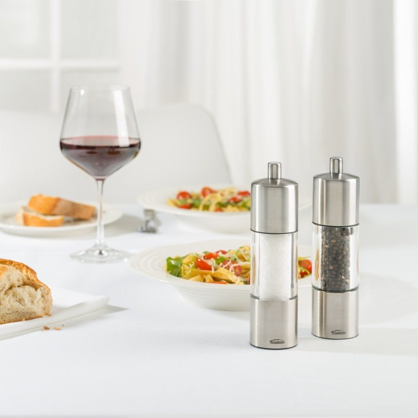Moulins à Sel et à Poivre ADAGIO en Inox 19 CM - Trudeau - Moulin à sel - - La Guilde Culinaire