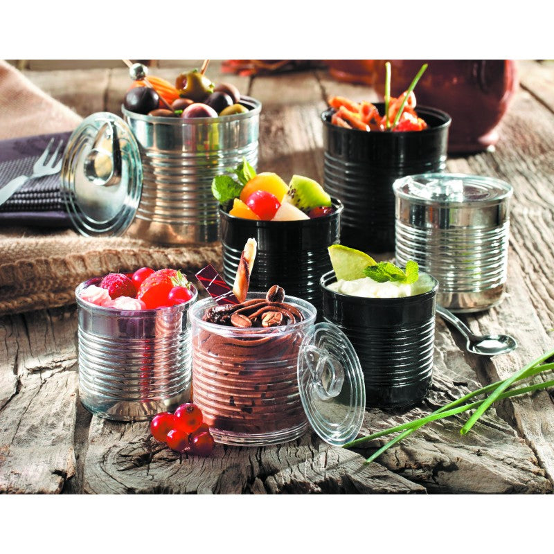 Boite de conserve 220 ml Argenté - paquet 20 - Solia - Service de table jetable - - La Guilde Culinaire