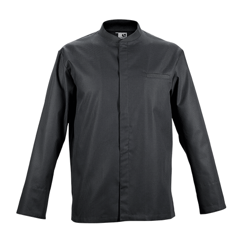 Veste de cuisine Time Noir Longues T00 - UE XS-40/42 - US 31/33 - Clement Design - Veste cuisine homme - TIME NOIR ML T00 - La Guilde Culinaire