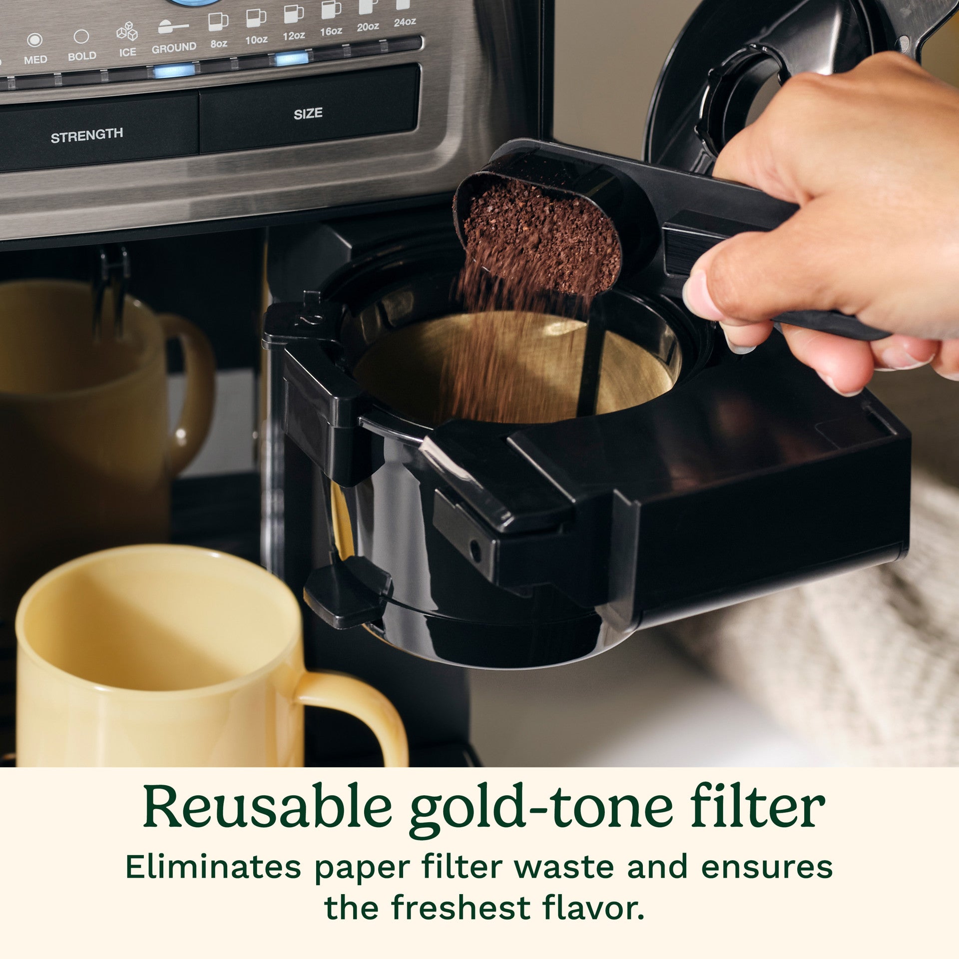 Cafetière à portion individuelle Custom Grind and Brew - Cuisinart - Cafetière - - La Guilde Culinaire