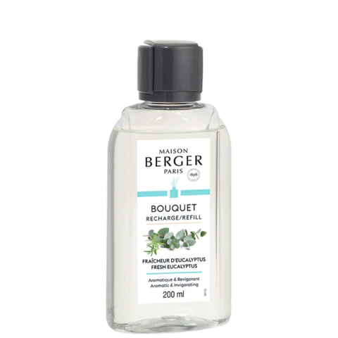Recharge pour bouquet Fraîcheur d’eucalyptus - 200 ml (6,7 oz)    - Maison Berger Paris - Parfums d'ambiance - 