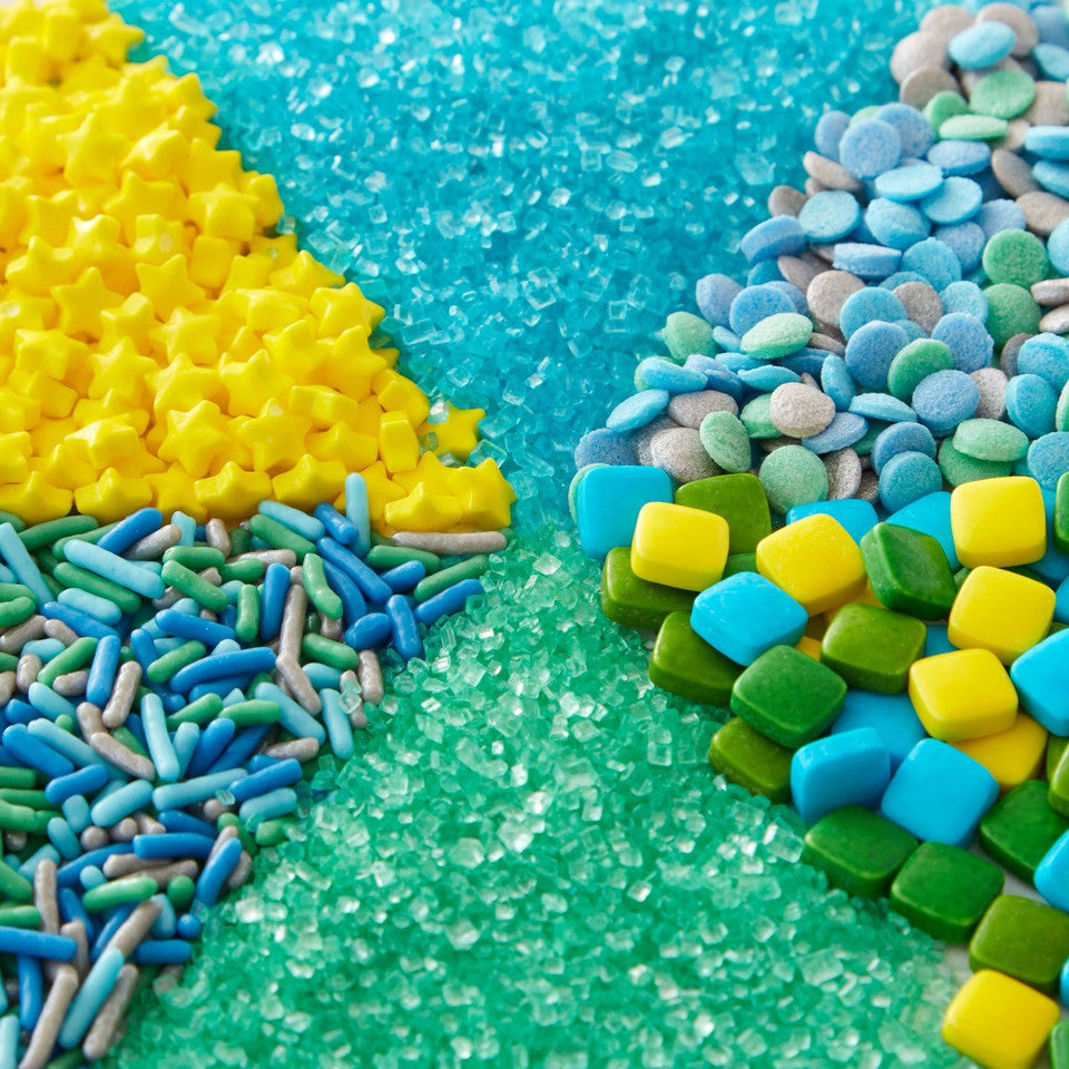 Décors sucrés - Thème couleur Bleu - Wilton - Décors sucrés - - La Guilde Culinaire