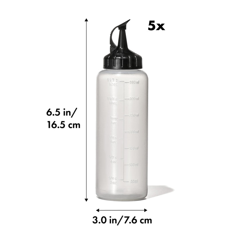 Bouteilles compressibles - ensemble de 5 - OXO - Bouteille à condiment - - La Guilde Culinaire