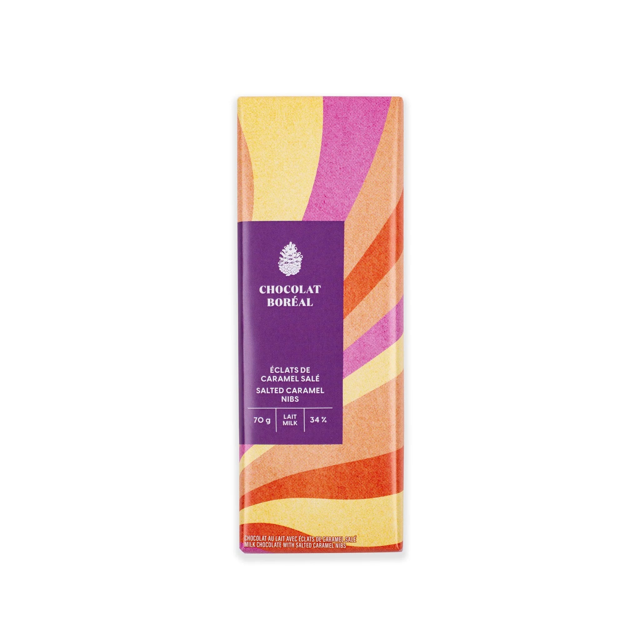 Classique LAIT - Éclats de caramel et fleur de sel (70g)