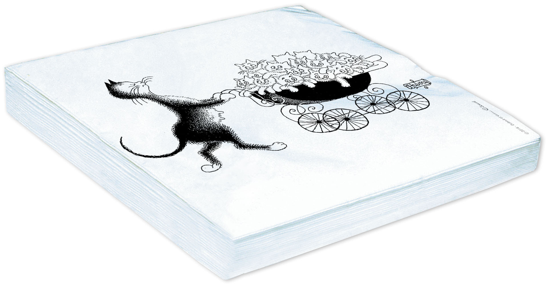 6 dessous de verres Assortiment de chats 1 - Chats Dubout - Editions Clouet - Dessous de verre - - La Guilde Culinaire