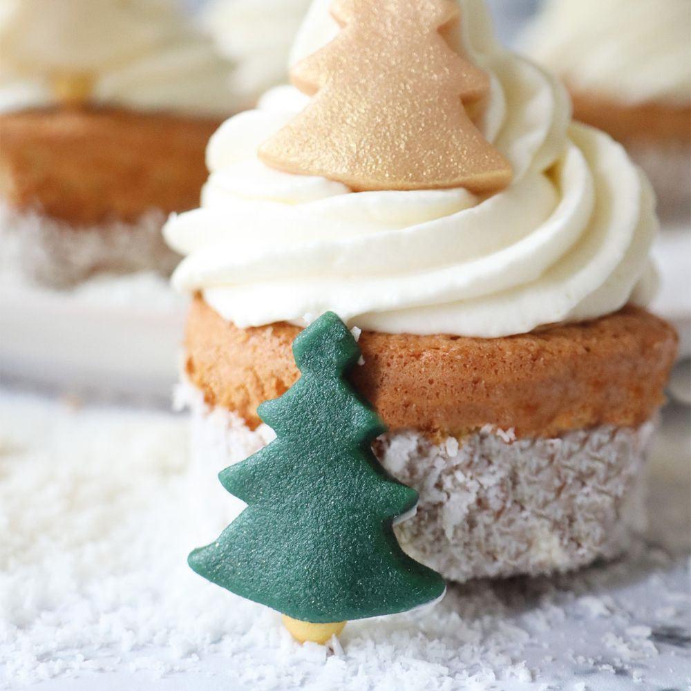 Décorations sapins de Noël en pâte d'amande - image 5