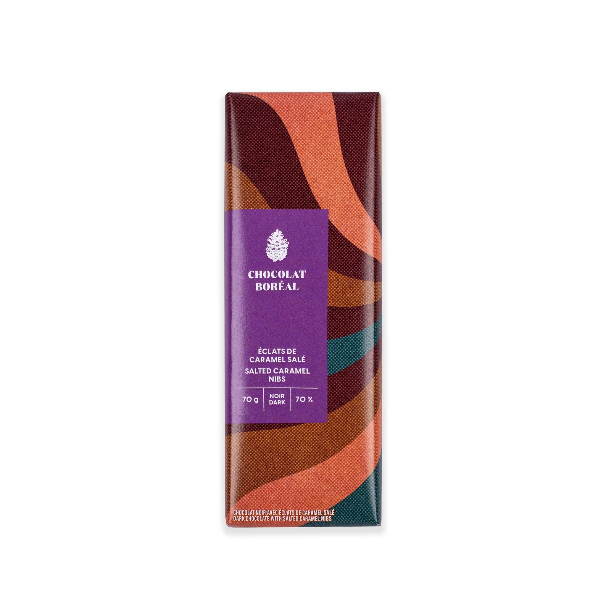 Classique Noir - Éclats de caramel salé (70g)