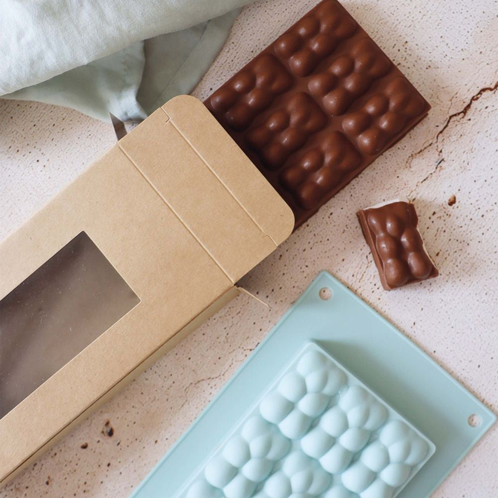 Silicone teddy bear chocolate bar mold