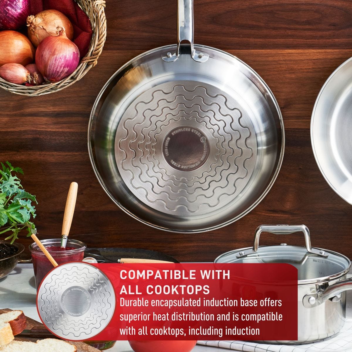 Poêle T-fal en Acier Inoxydable - T-fal - Poêle - - La Guilde Culinaire